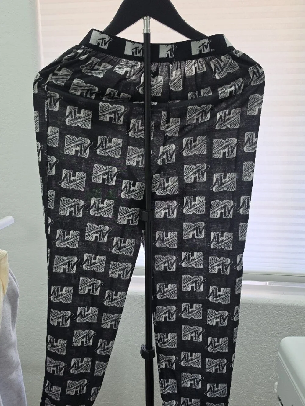 MTV Black and White Logo Pajamas